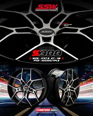 Mâm xe SSW S388 17 inch 5x114.3 dành cho các dòng xe Toyota, Mazda, Honda, Hyundai, Kia