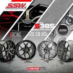 Mâm xe SSW S385 17 inch 5x114.3 dành cho các dòng xe Toyota, Mazda, Honda, Hyundai, Kia