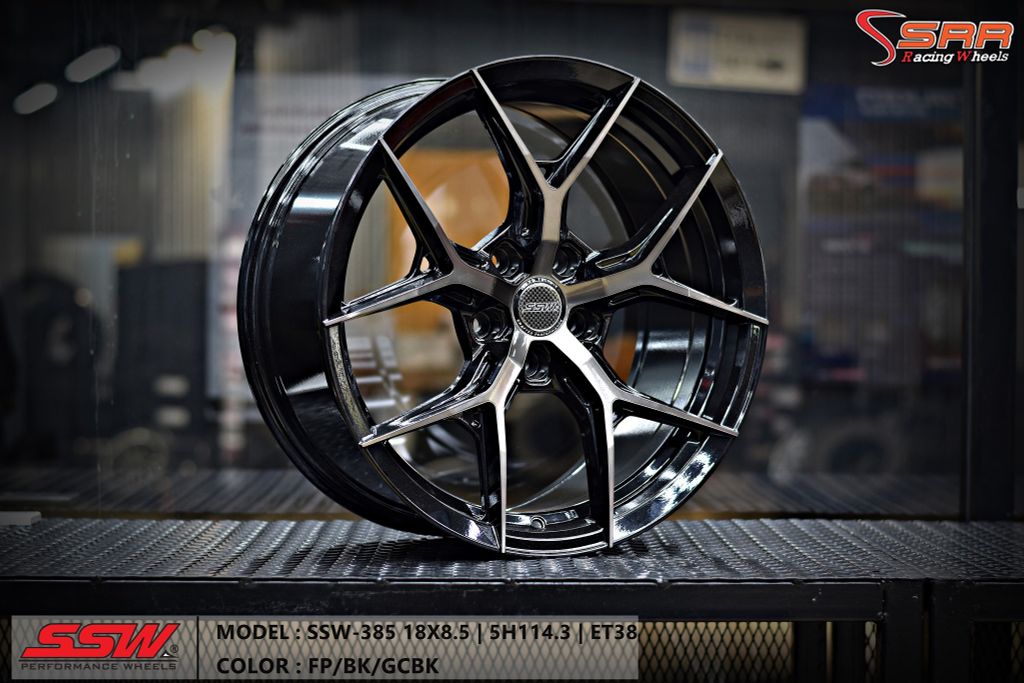 Mâm xe SSW S385 17 inch 5x114.3 dành cho các dòng xe Toyota, Mazda, Honda, Hyundai, Kia