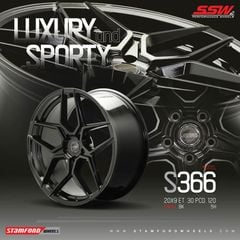 Mâm xe SSW S366 19 inch 5x114.3 dành cho các dòng xe Kia, Hyundai, Toyota, Mazda