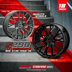 Mâm xe SSW S290 18 inch 5x114.3 dành cho các dòng xe Kia, Hyundai, Toyota, Mazda