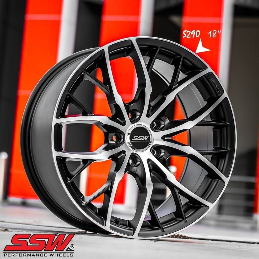Mâm xe SSW S290 18 inch 5x114.3 dành cho các dòng xe Kia, Hyundai, Toyota, Mazda