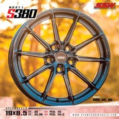 Mâm xe SSW S380 18 inch 5x114.3 dành cho các dòng xe Toyota, Mazda, Honda, Hyundai, Kia