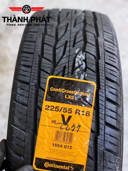 Lốp xe ô tô Continental 225/55R18 CrossContact LX2 Malaysia