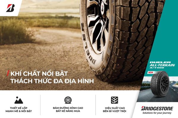 Vỏ xe Bridgestone DUELER ALL-TERRAIN A/T002 255/70R17