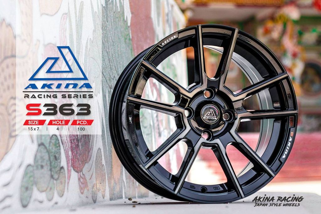Mâm xe SSW S363 15 inch 4x100 dành cho các dòng xe Toyota, Mazda, Honda, Hyundai, Kia