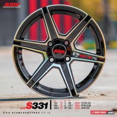 Mâm xe SSW S331 15 inch 4x100 dành cho các dòng xe Toyota, Mazda, Honda, Hyundai, Kia