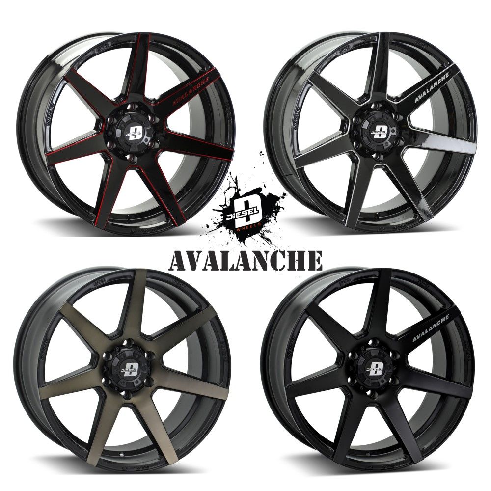 Mâm xe SSW Diesel Avalanche 18 inch 6x139.7 dành cho các dòng xe Bán tải Ford, Toyota, Mitsubishi, Nissan
