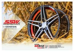 Mâm xe SSW GS802 17 inch 4x100 dành cho các dòng xe Honda, Toyota, Hyundai, Kia