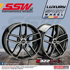 Mâm xe SSW SSW322 18 inch 5x114.3 dành cho các dòng xe Toyota, Mazda, Honda, Hyundai, Kia