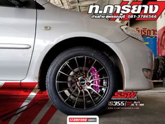Mâm xe SSW S355 15 inch 4x100 dành cho các dòng xe Toyota, Mazda, Honda, Hyundai, Kia