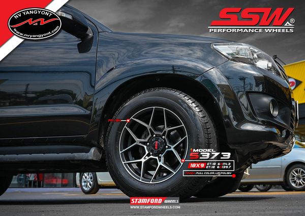 Mâm xe SSW S373 18 inch 6x139.7 dành cho các dòng xe Bán tải Ford, Toyota, Mitsubishi, Nissan