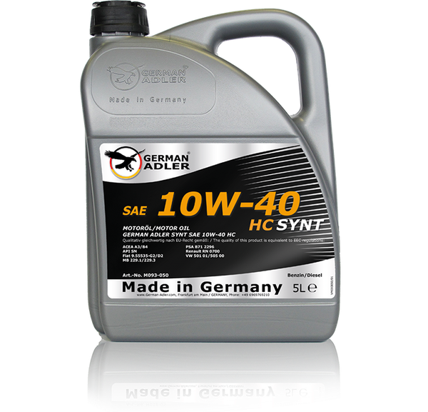 Dầu nhớt ô tô GERMAN ADLER SYNT SAE 10W-40 HC