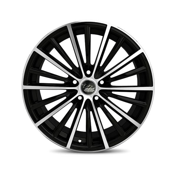 Mâm SSW S166 Đen mờ phay bóng - 16x6.5 . 5x114.3 lắp cho Toyota/Mazda/Kia/Huyndai