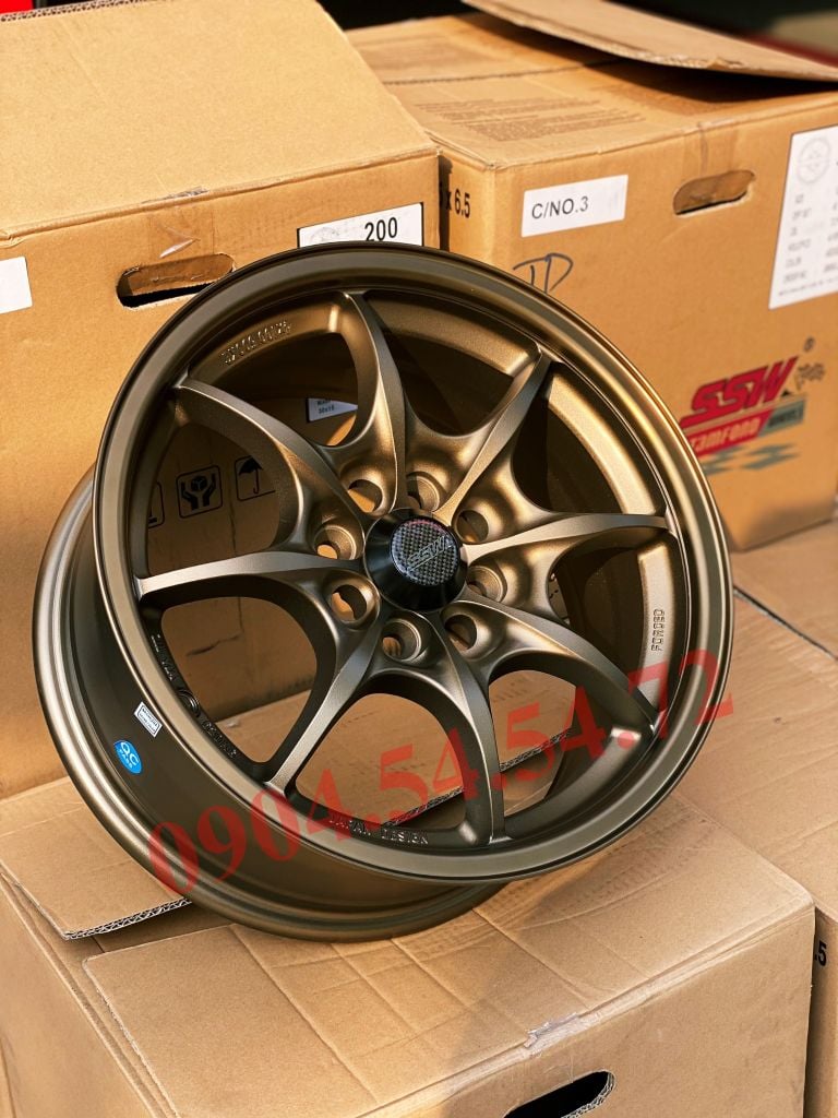 Mâm xe SSW S332 15 inch 4x100 dành cho các dòng xe Toyota, Mazda, Honda, Hyundai, Kia