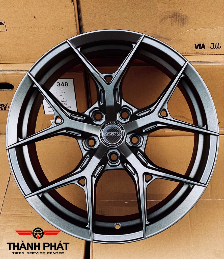Mâm xe SSW S385 17 inch 5x114.3 dành cho các dòng xe Toyota, Mazda, Honda, Hyundai, Kia