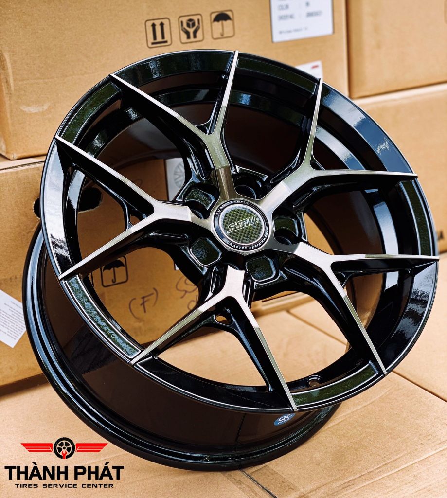Mâm xe SSW S385 15 inch 4x100 dành cho các dòng xe Toyota, Mazda, Honda, Hyundai, Kia