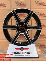Mâm xe SSW S331 15 inch 4x100 dành cho các dòng xe Toyota, Mazda, Honda, Hyundai, Kia