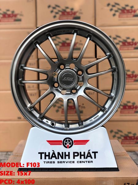 Mâm xe SSW Thái Lan F103 15 inch 4x100