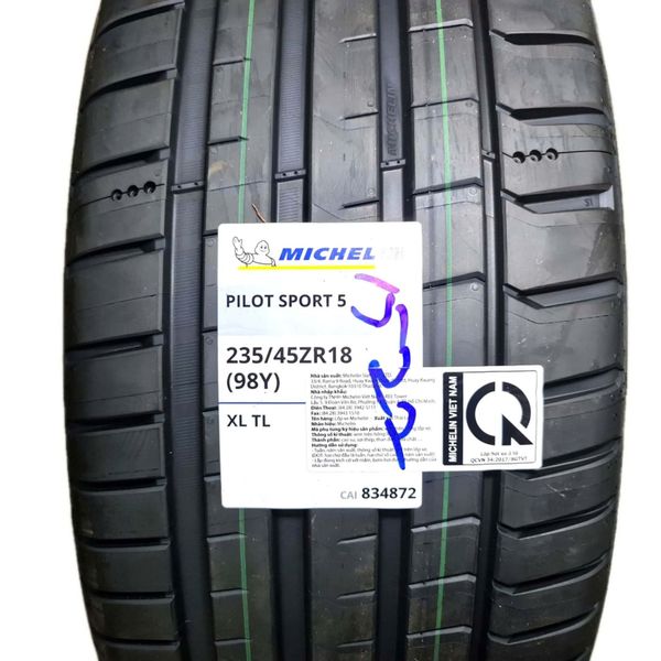 Lốp MICHELIN 245/35 ZR18 [92Y] Pilot Sport 4ZP