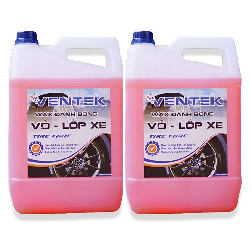  Dung dịch làm đen bóng vỏ lốp Ventek 5 lít 