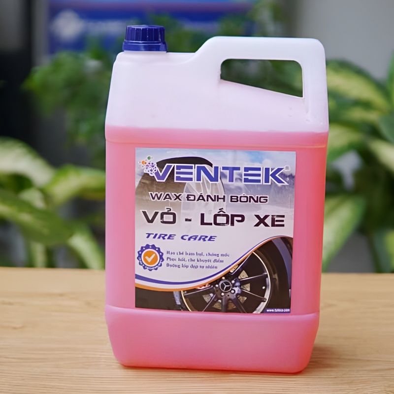  Dung dịch làm đen bóng vỏ lốp Ventek 5 lít 