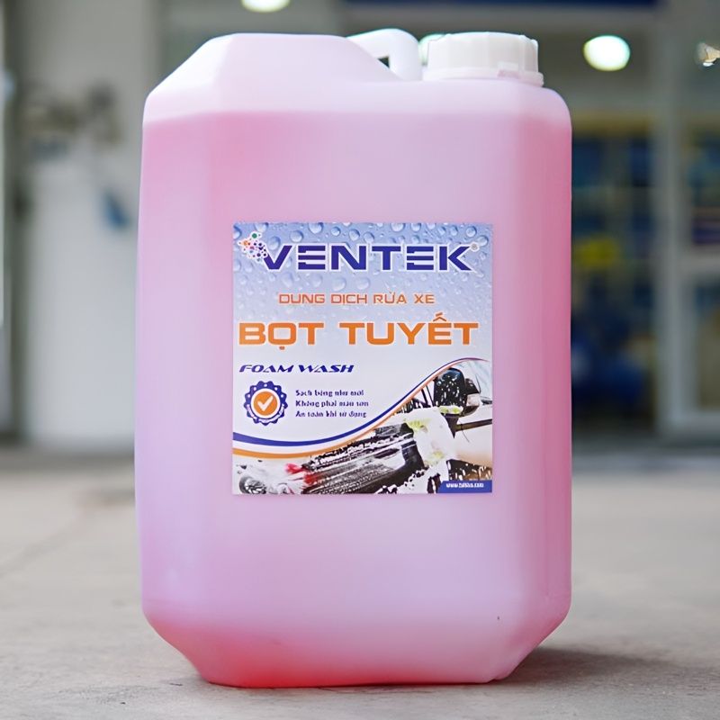  Dung dịch rửa xe bọt tuyết có chạm Ventek 20 lít 