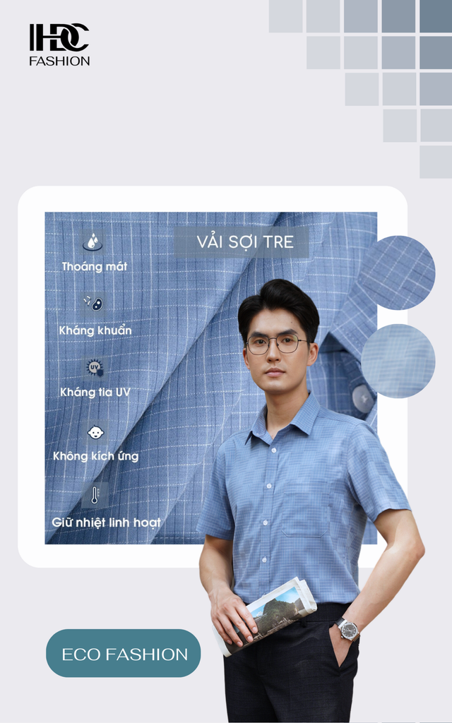 Áo sơ mi  cộc tay  HDC HSMDT0322