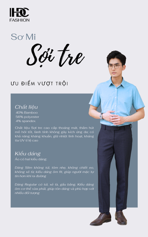 Áo sơ mi cộc tay HDC HSMDT039