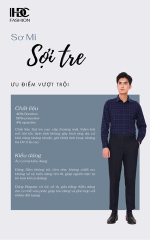 Áo sơ mi dài tay HDC HSMDT606