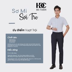 Áo sơ mi  cộc tay HDC HSMDT608- TX