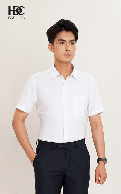 Áo sơ mi  cộc tay HDC HSMDT608- TX