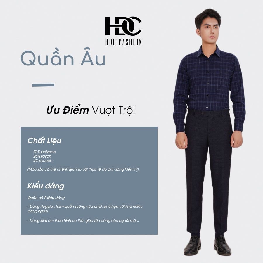 Quần âu nam HDC HQA907