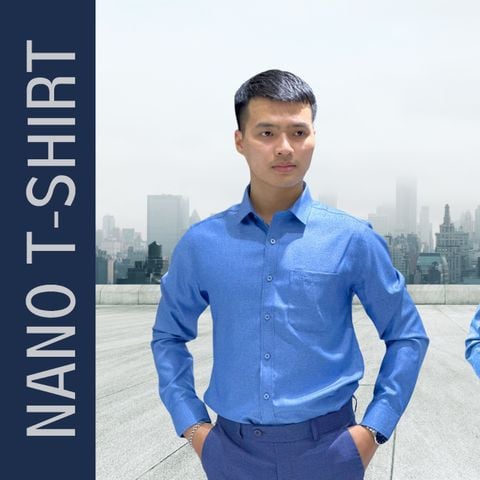 ÁO SƠ MI XANH ĐẬM