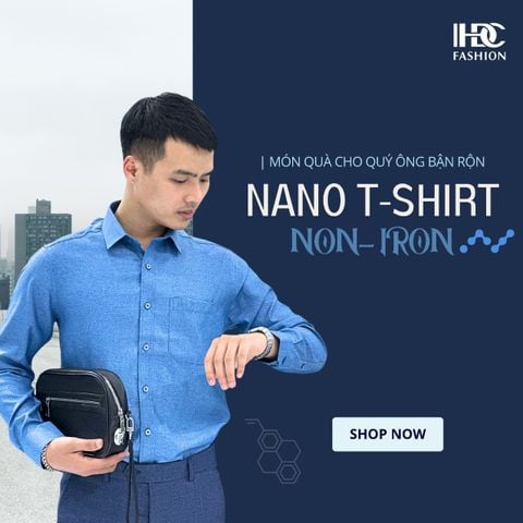 ÁO SƠ MI XANH ĐẬM