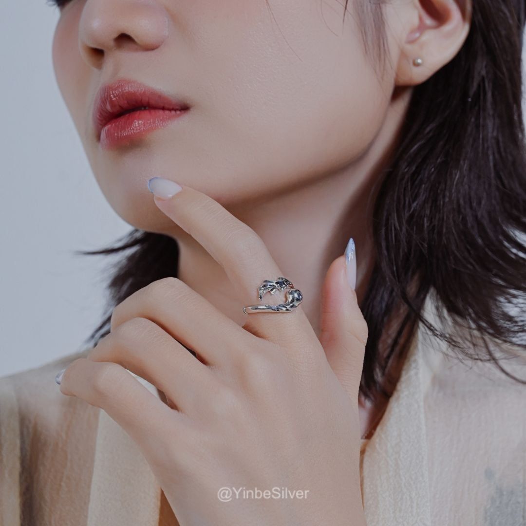  Nhẫn Bạc Nữ Glow Yinbe Silver JYR01 