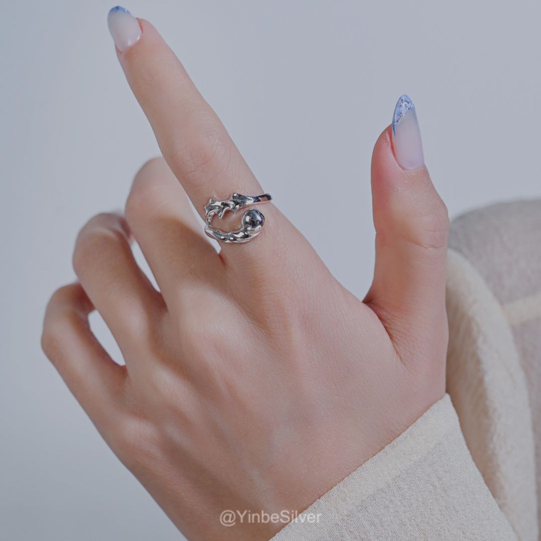  Nhẫn Bạc Nữ Glow Yinbe Silver JYR01 
