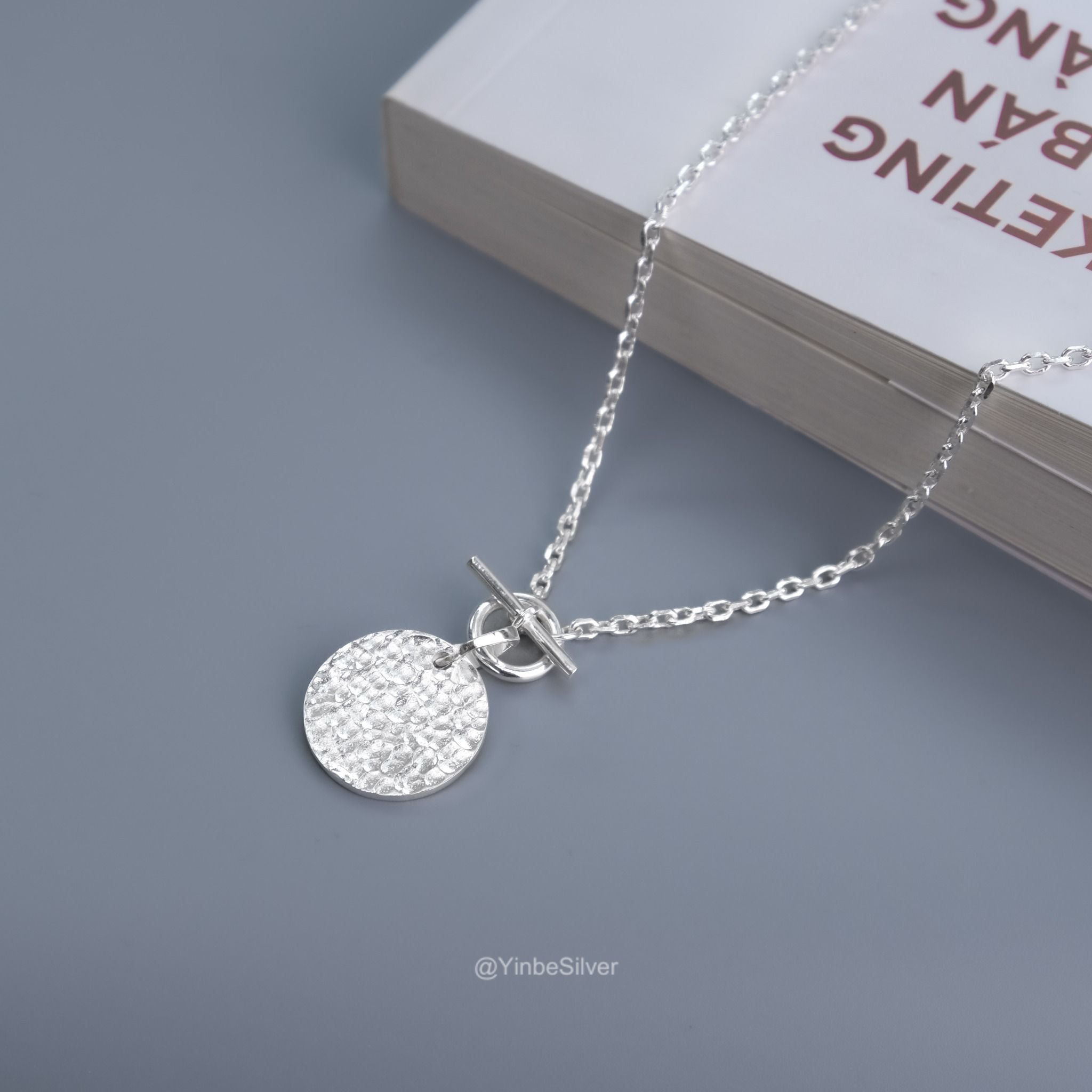  Combo Dây Chuyền Bạc Kim và Mặt Dây Nguyệt Ảnh Yinbe Silver 