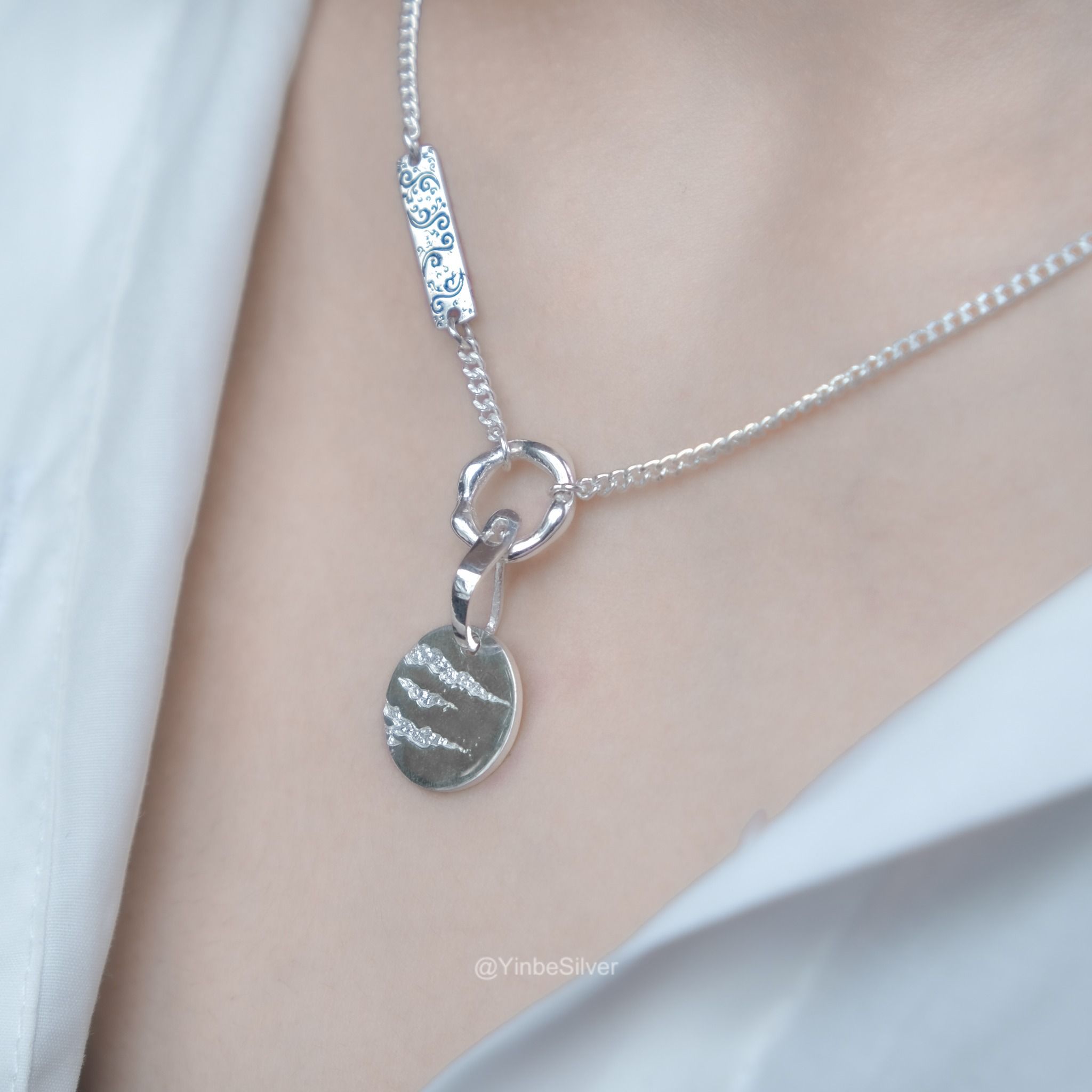  Mặt Dây Chuyền Bạc 950 Nguyệt Dạ Yinbe Silver 