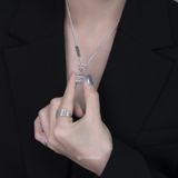  Combo Dây Chuyền Bạc Gấm Vân Và Mặt Dây Nguyệt Dạ Yinbe Silver 