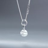  Combo Dây Chuyền Bạc Gấm Vân Và Mặt Dây Nguyệt Dạ Yinbe Silver 