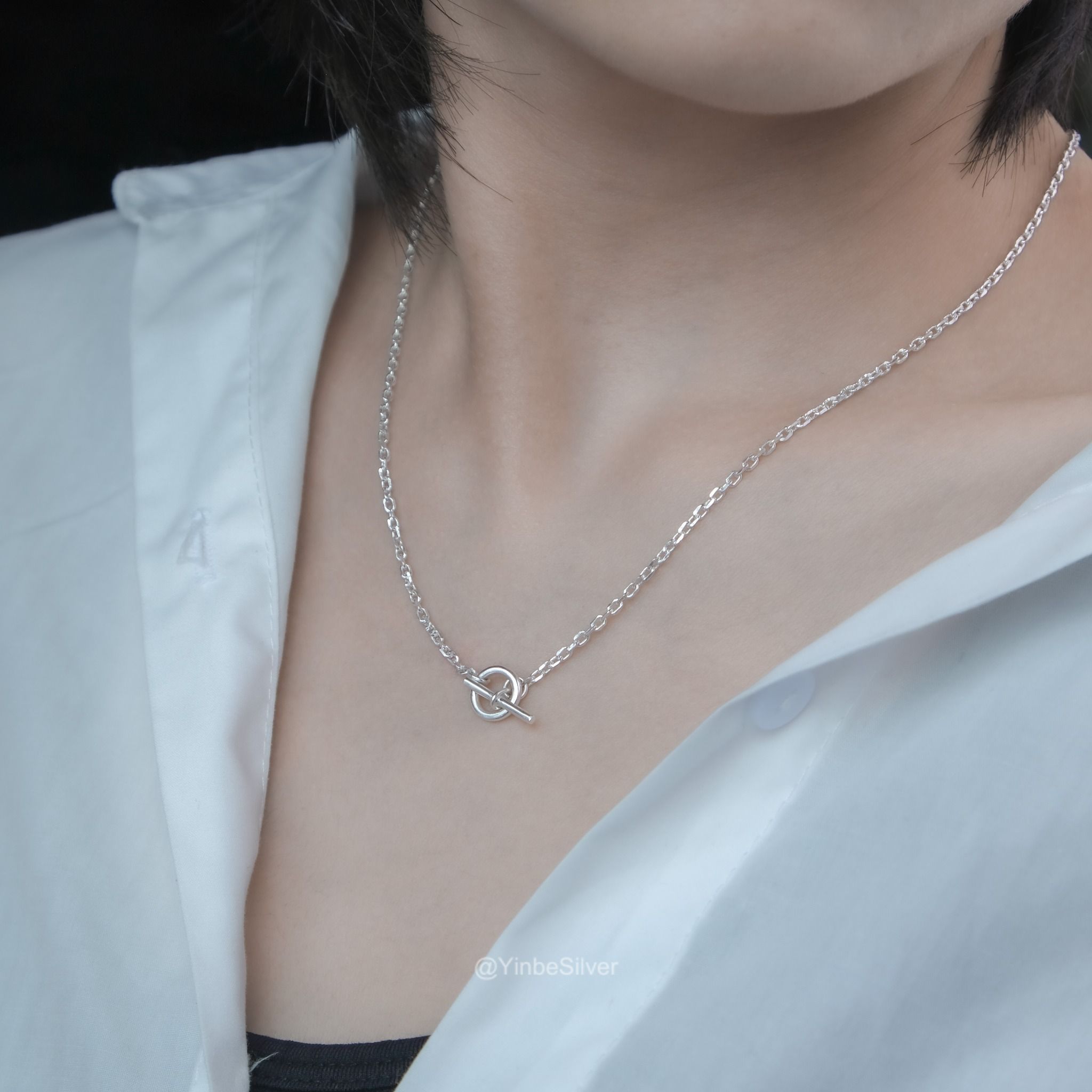  Dây Chuyền Bạc Kim Yinbe Silver 