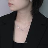  Dây Chuyền Bạc 950 Gấm Vân Yinbe Silver 