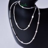  Dây Chuyền Bạc S925 Mảnh Sáng Yinbe Silver 