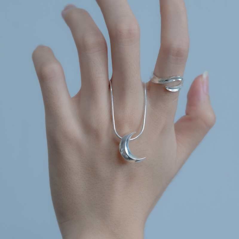  Dây Chuyền Bạc S925 Mặt Trăng Yinbe Silver 