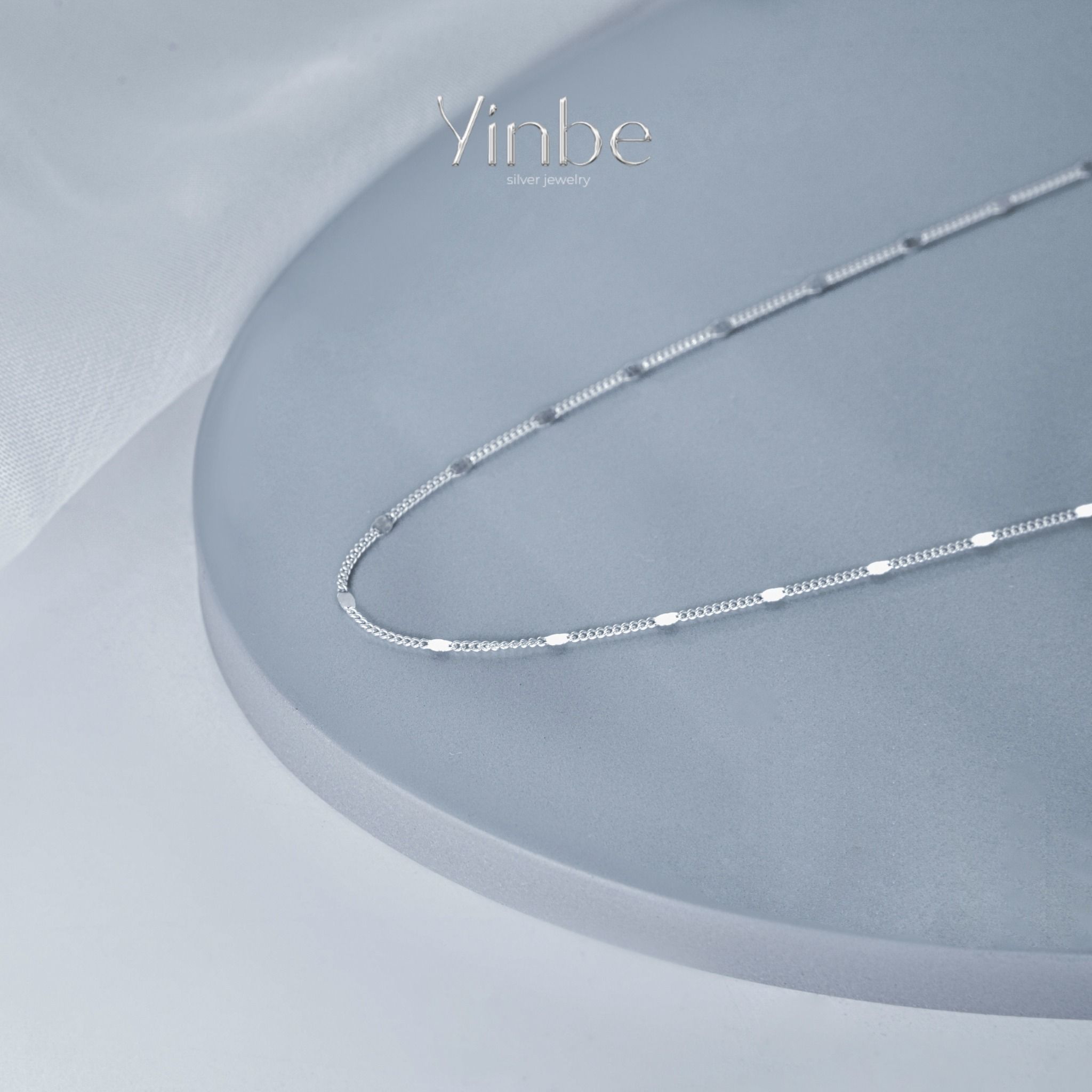  Dây Chuyền Bạc S925 Mảnh Sáng Yinbe Silver 