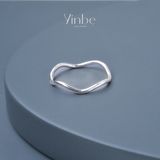  Nhẫn Bạc S925 Sóng Đơn Yinbe Silver 