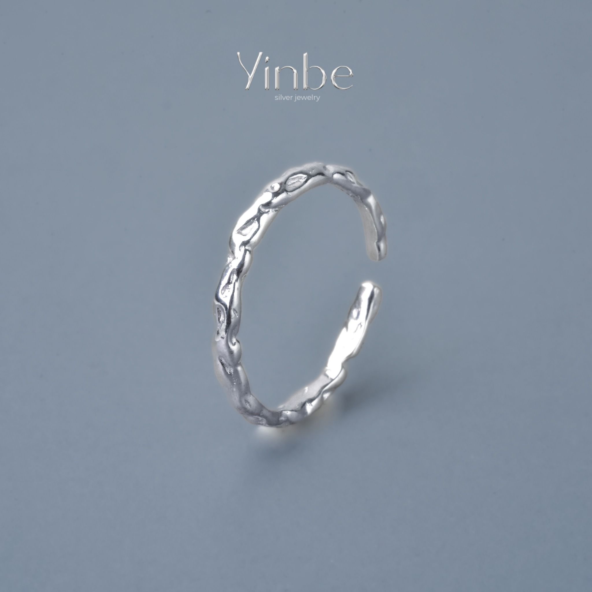  Nhẫn Bạc S925 Stone Vein Yinbe Silver 