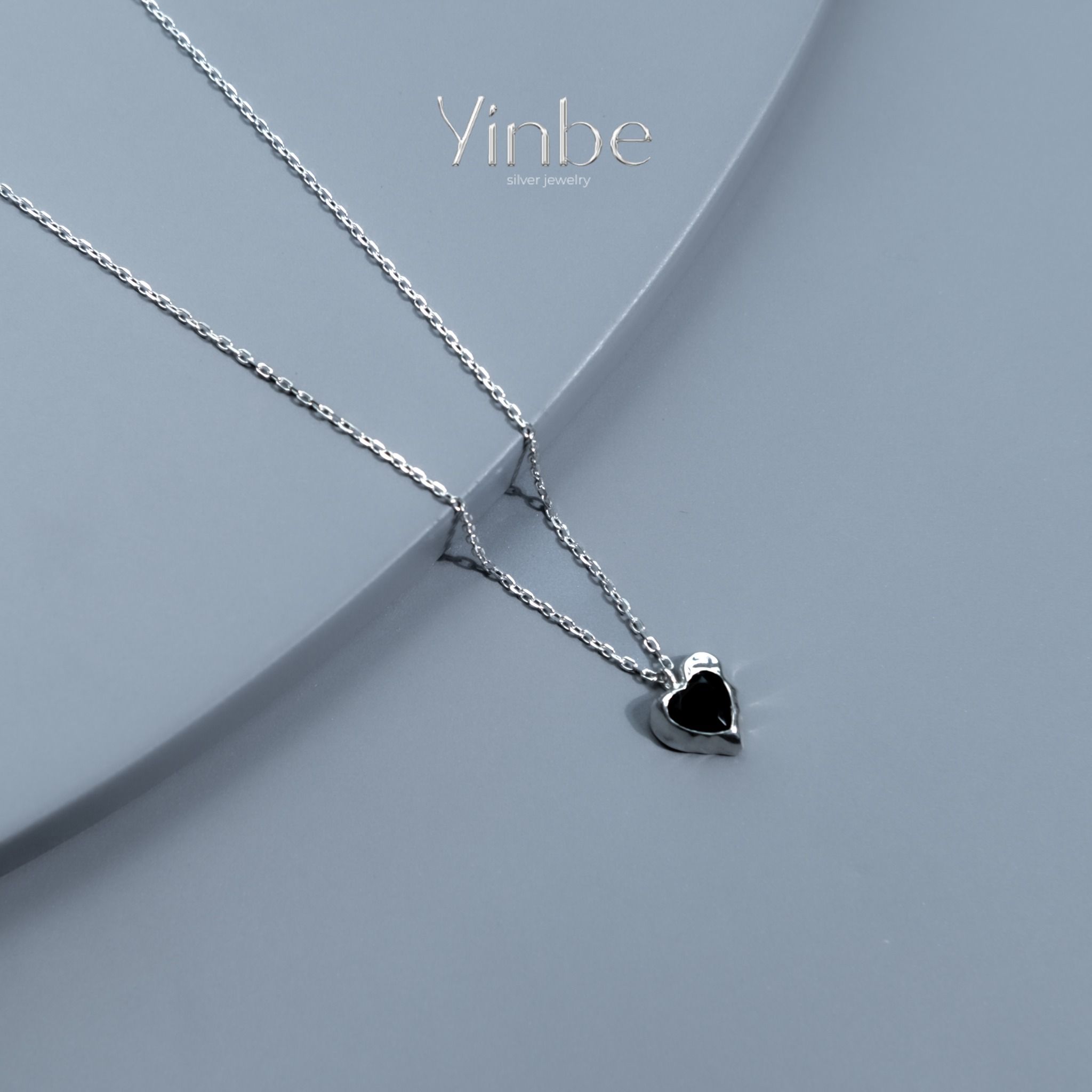  Dây chuyền Bạc S925 Noir Heart  Yinbe Silver 