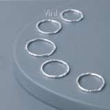  Nhẫn Bạc S925 Thin Ring Yinbe Silver 